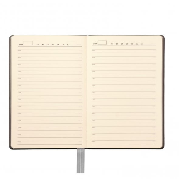 Ежедневник Tweed недатированный, серый (без упаковки, без стикера) 