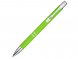 Алюминиевая шариковая кнопочная ручка Moneta, черные чернила, лайм 