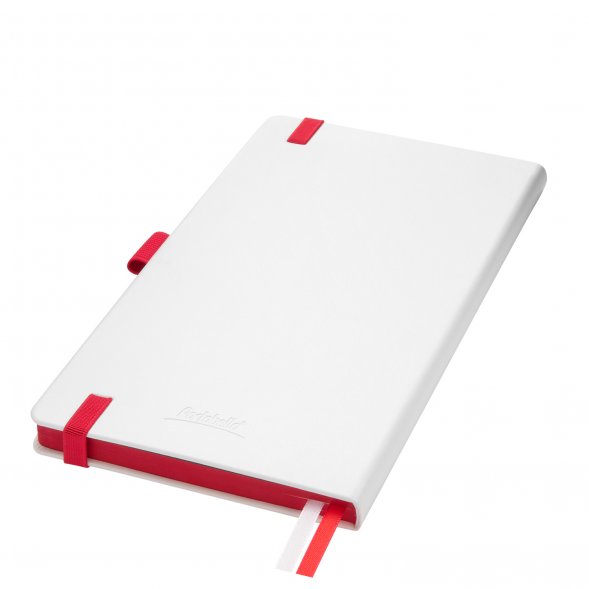 Ежедневник Arctic недатированный, белый/красный 
