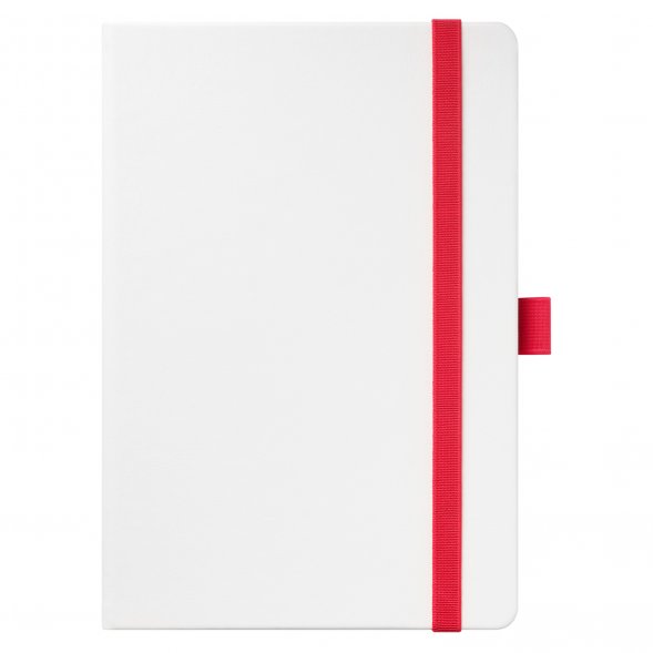 Ежедневник Arctic недатированный, белый/красный 