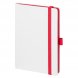Ежедневник Arctic недатированный, белый/красный 