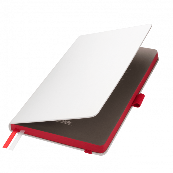 Ежедневник Arctic недатированный, белый/красный 