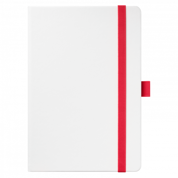 Ежедневник Arctic недатированный, белый/красный 
