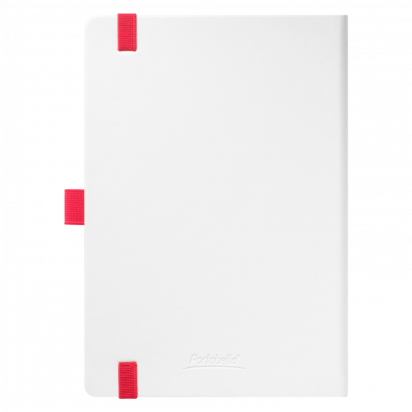 Ежедневник Arctic недатированный, белый/красный 