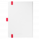 Ежедневник Arctic недатированный, белый/красный 