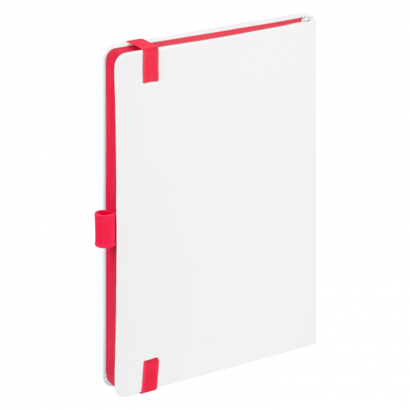 Ежедневник Arctic недатированный, белый/красный 