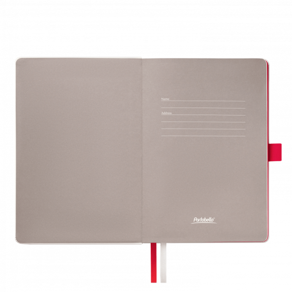 Ежедневник Arctic недатированный, белый/красный 