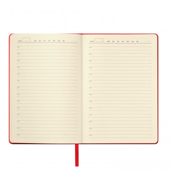 Ежедневник Molto недатированный, красный 