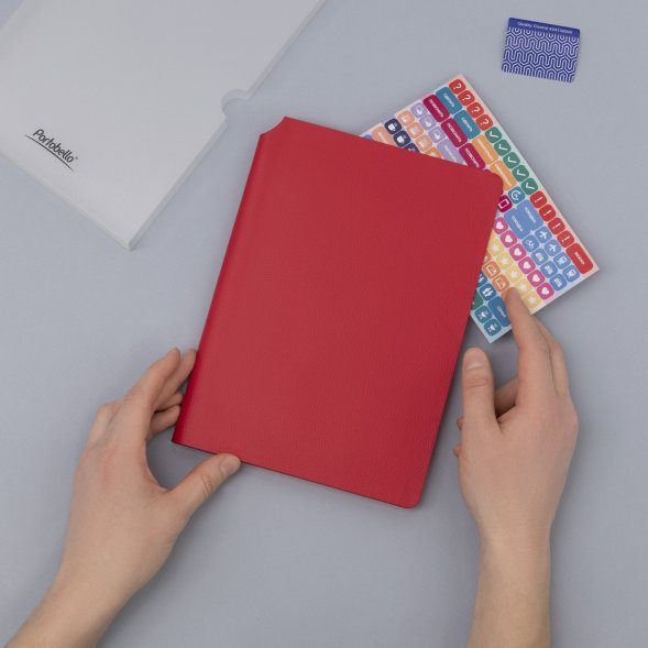 Ежедневник Molto недатированный, красный 