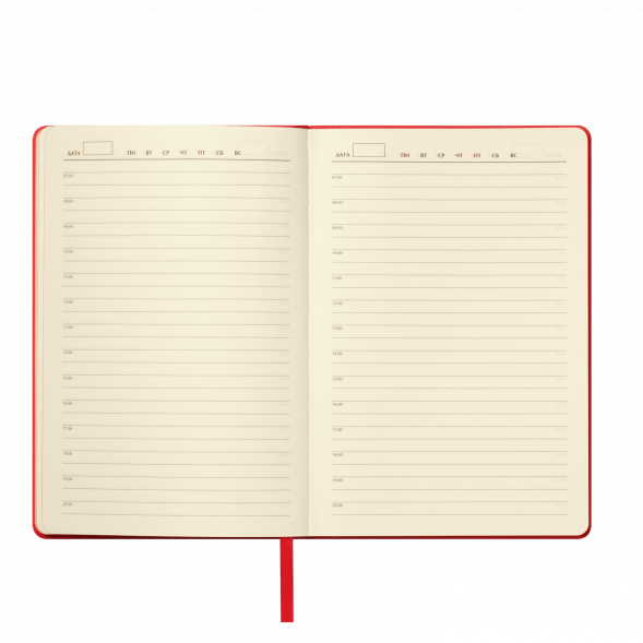 Ежедневник Molto недатированный, красный 