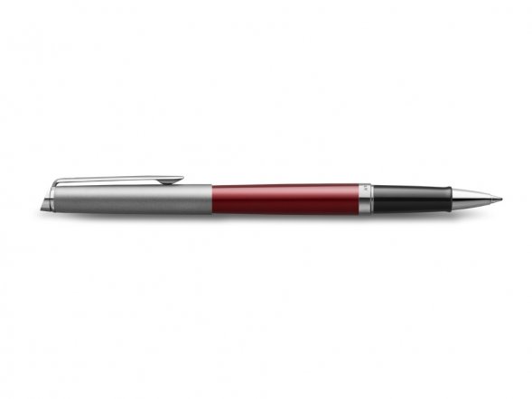 Ручка роллер Waterman Hemisphere Entry Point Stainless Steel with Red Lacquer в подарочной упаковке 