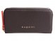 Кошелёк женский BUGATTI Ella, тёмно-коричневый, полиуретан, 19х2х10 см 