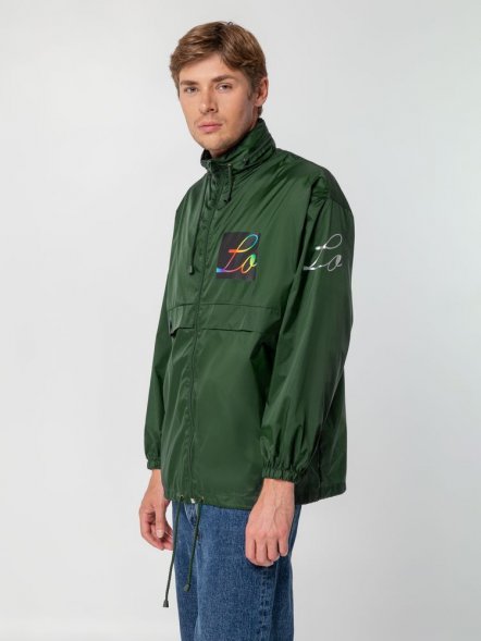 Ветровка из нейлона Surf 210, зеленая 