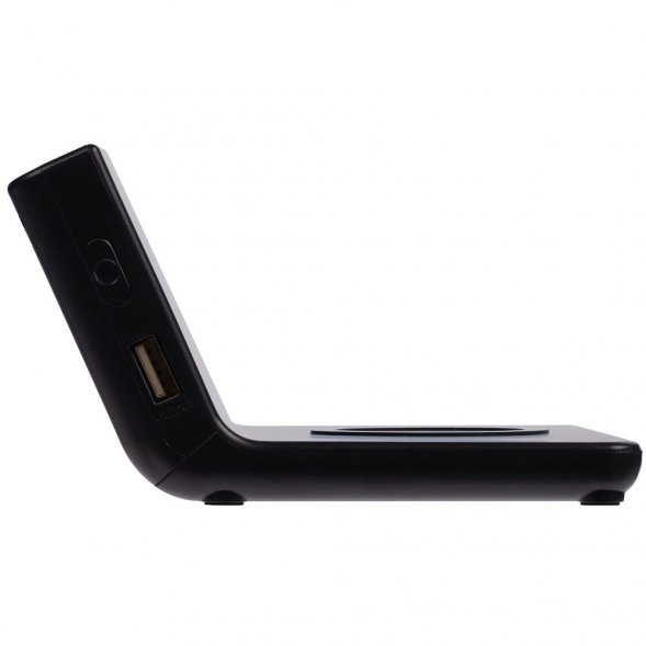 Зарядная станция с часами Electron, черная 