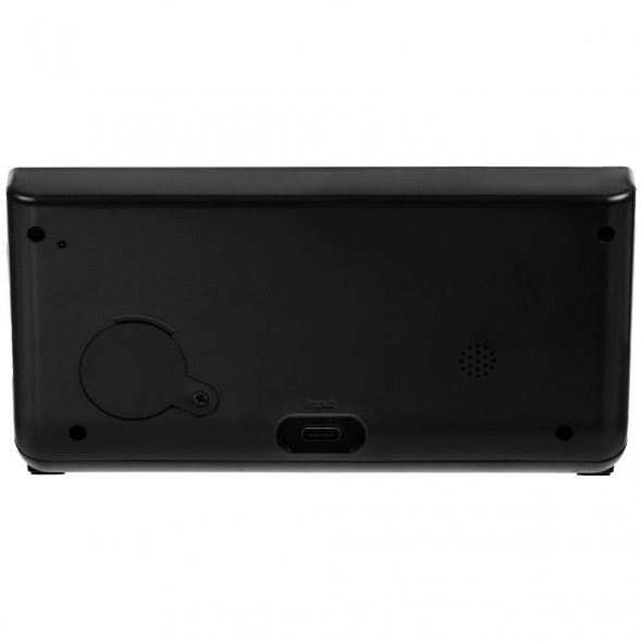 Зарядная станция с часами Electron, черная 