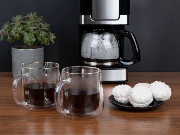 Чашка с двойными стенками Glass First 