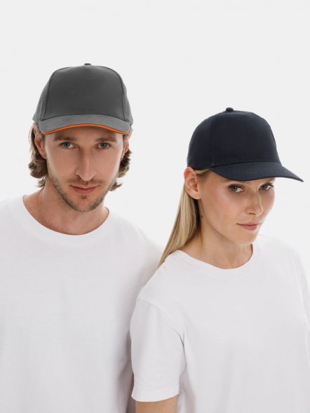 Бейсболка Long Beach, темно-синяя 