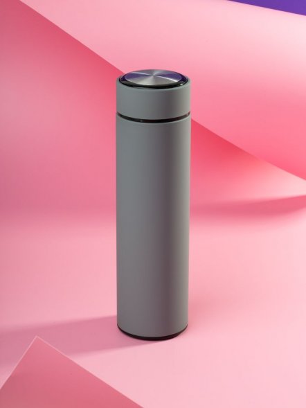 Термос с ситечком Percola, серый 