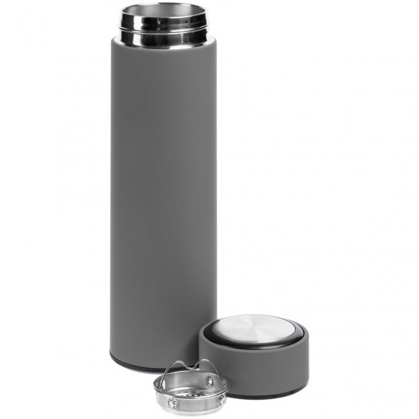 Термос с ситечком Percola, серый 