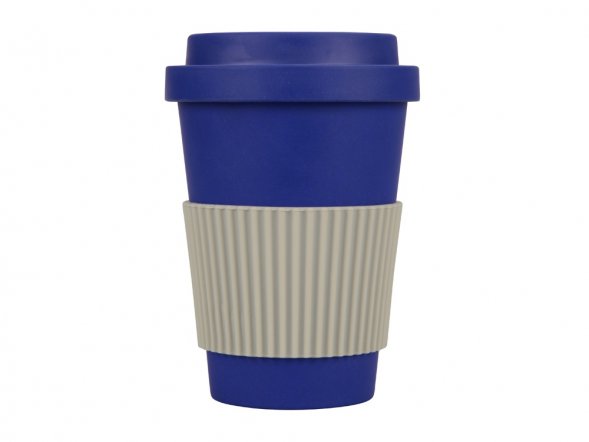 Термокружка Muffin из натуральных волокон, темно-синий 