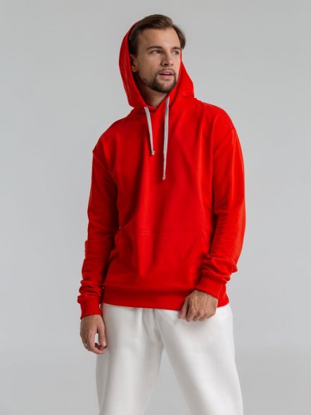 Толстовка с капюшоном Unit Kirenga, красная 