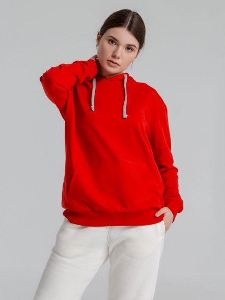 Толстовка с капюшоном Unit Kirenga, красная 