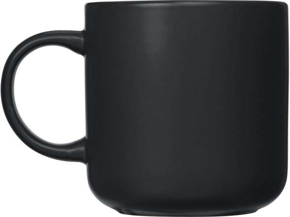 Кружка матовая Rita, 410мл, черный 