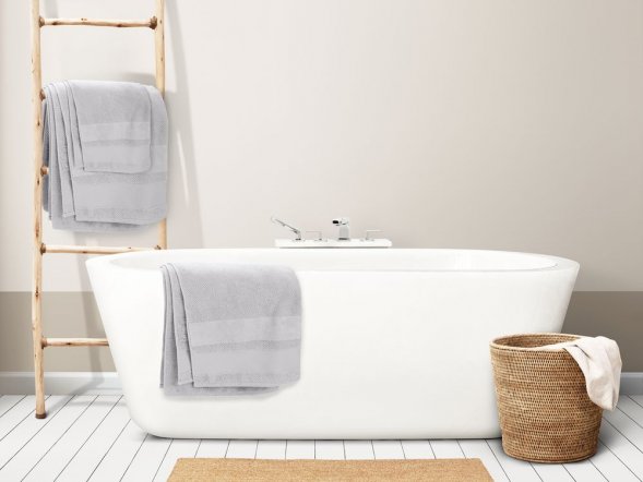 Полотенце Molan, большое, светло-серое 