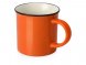 Кружка Countryside S с черным ободком, белая внутри, цветная снаружи, оранжевый (Р) 