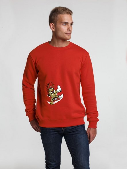 Толстовка «Ну, накати!», красная 