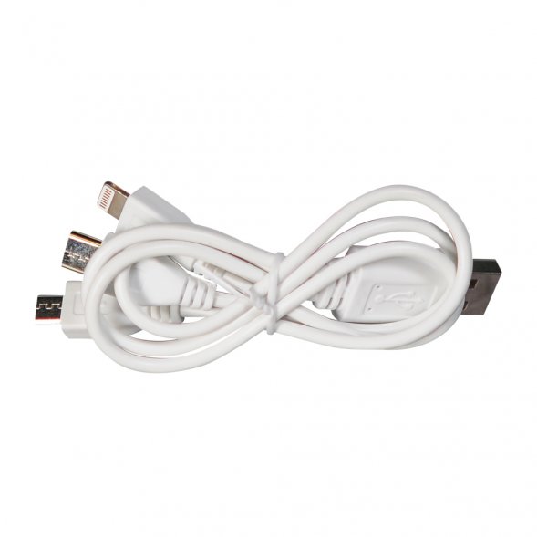 Внешний аккумулятор с подсветкой, Starlight PB, 5000 mAh, белый 