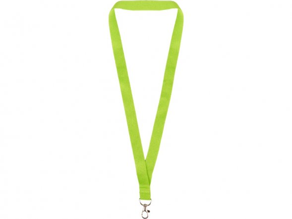Ланъярд из RPET с карабином, зеленое яблоко 