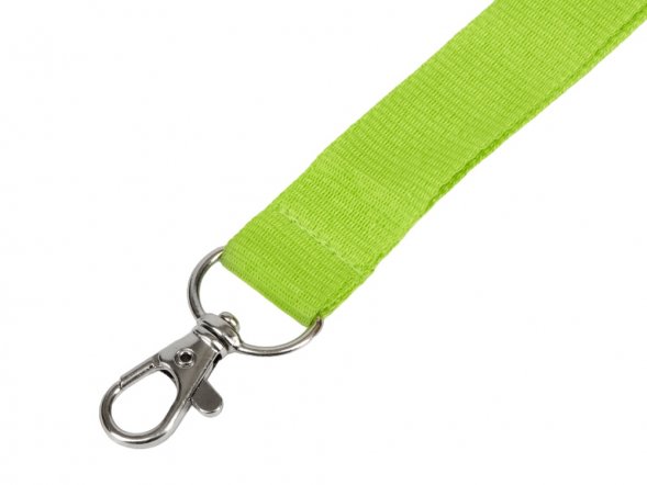 Ланъярд из RPET с карабином, зеленое яблоко 