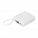 Внешний аккумулятор с подсветкой Ritter PD 10000mAh с функцией беспроводной зарядки 15W, белый 