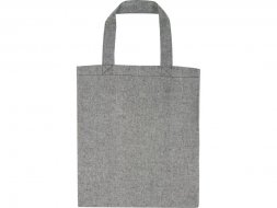 Pheebs, эко-сумка из переработанного хлопка, плотность 150 г/м2, черный меланж