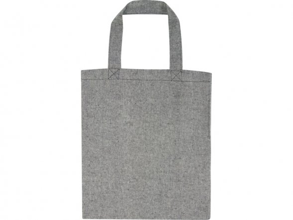 Pheebs, эко-сумка из переработанного хлопка, плотность 150 г/м2, черный меланж 