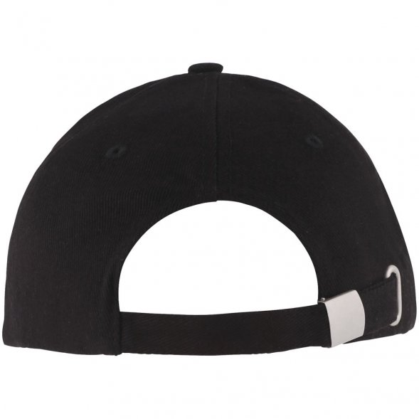 Бейсболка Long Beach, черная с ярко-синим 