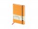 Блокнот А5 Megapolis Velvet на резинке, оранжевый 