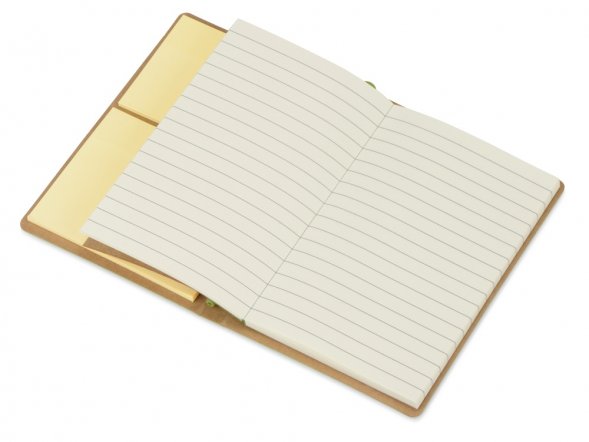 Набор стикеров А6 Write and stick с ручкой и блокнотом, зеленое яблоко 