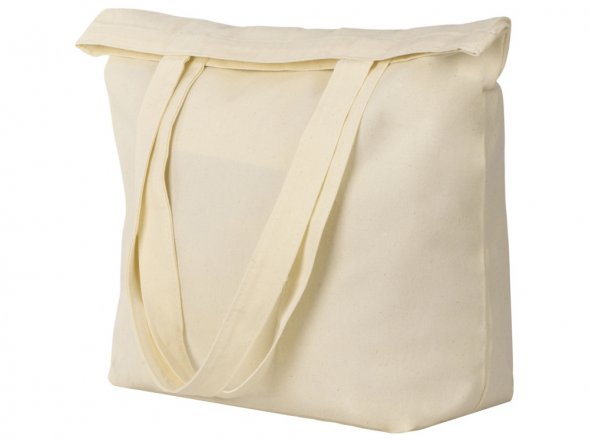 Сумка с широким дном и боками, натуральный 