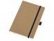 Блокнот Sevilia Soft, гибкая обложка из крафта A5, 80 листов, крафтовый/черный 
