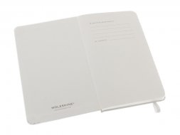 Записная книжка Moleskine Classic (в линейку) в твердой обложке, Pocket (9x14см), белый