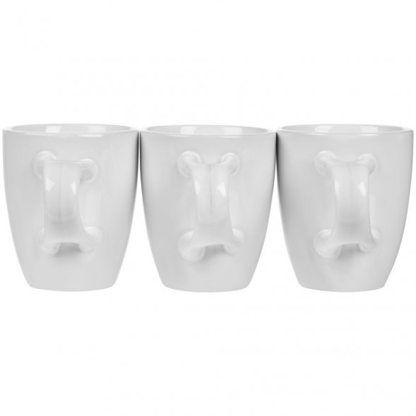 Кофейная кружка Pairy с ложкой, белая с красной 