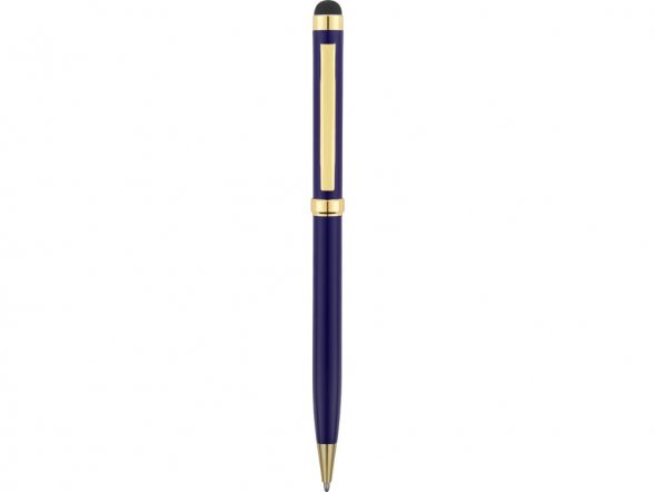 Ручка шариковая Голд Сойер со стилусом, синий 