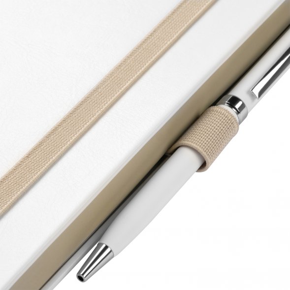 Ежедневник Arctic недатированный, белый/серый 