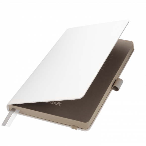 Ежедневник Arctic недатированный, белый/серый 