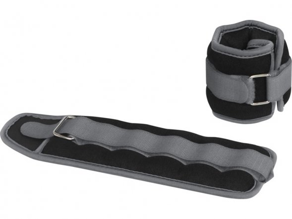 Набор Jane из двух регулируемых утяжелителей для голеностопа/запястья весом 0,5 кг, серый 