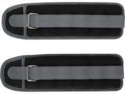 Набор Jane из двух регулируемых утяжелителей для голеностопа/запястья весом 0,5 кг, серый