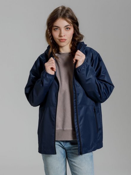 Куртка унисекс Nordvind DWR, темно-синяя 