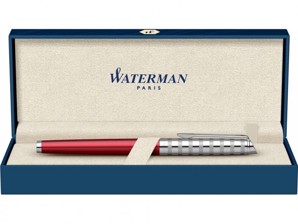 Ручка роллер Waterman Hemisphere French riviera Deluxe RED CLUB RB в подарочной коробке 